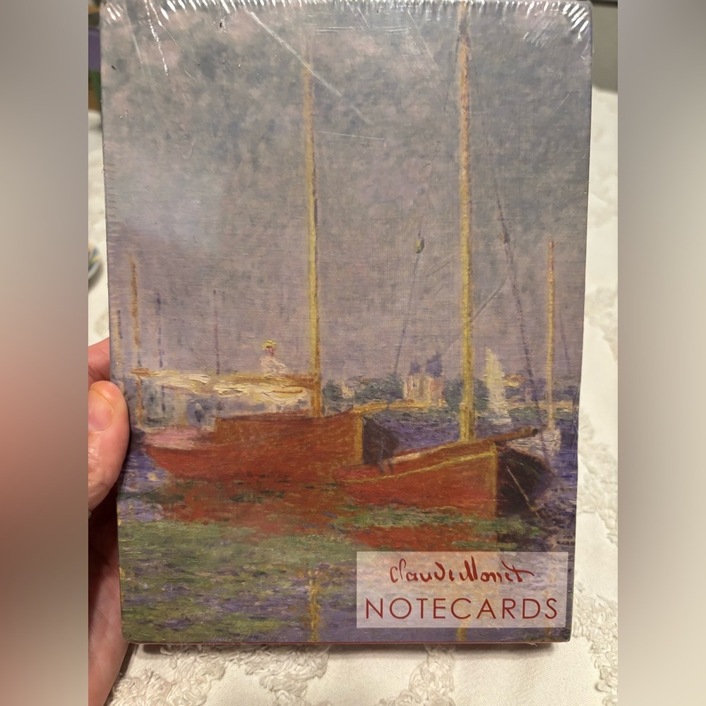 Claude Monet Boats notecards NWT